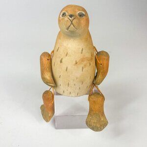 Mark Roberts Flemish Collection Wood Carved Seal Shelf - Sitter